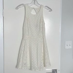 GUESS, Floral Lace Dress, Cream, Size 0 Bridal